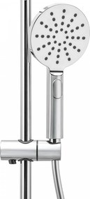Erga Dubaj, sprchový set s batériou a hlavovou sprchou 23 cm, chrómová, ERG-YKA-BP.DUBAJ23-CHR