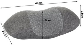 Verk 27045 Ortopedický, profilovaný vankúš 45 x 11 cm sivý