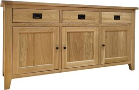 Komoda s 3 zásuvkami a 3 dvierkami, 185x55x100 cm