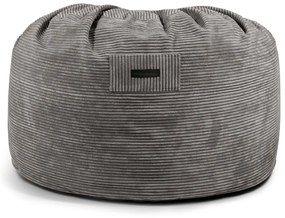 Tmavosivý menčestrový sedací vak Om 110 – SLOWDOWN