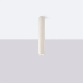 Sollux SL.1590 - Bodové svietidlo KARBON 1xGU10/10W/230V 40 cm krémová