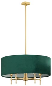 Argon 2146 - Luster na tyči ABBANO 5xE14/7W/230V mosadz/zelená