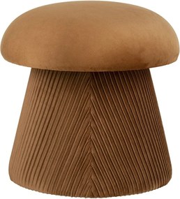 Okrovožltý zamatový taburet Hampton – House Nordic