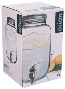 Orion Fľaša sklo+kohútik, 4 l