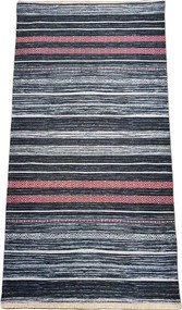 Pruhovaný koberec Banco 1108-GREY – sivo-modrý dizajn Rozmer: 115x170 cm