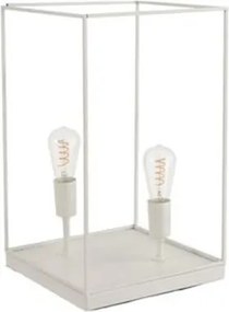 Lampa z bieleho kovového rámu Tilde L - Ø 30,5 * 51 cm