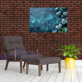 Obraz - Kamene tvaru srdca (90x60 cm)