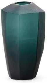 Sklenená váza v petrolejovej farbe (výška 45 cm) Geonix – Kave Home