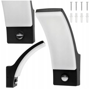 BERGE LED nástenné svietidlo 12W - 800lm - vonkajšie s pohybovým čidlom