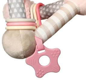 BABY ONO Edukačná hračka Baby Ono pyramída Tiny Yoga pink