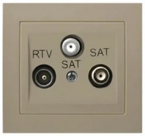 GPA-D2S/M.JB SIGMA zásuvka RTV-2XSAT