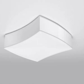 Sollux SL.1054 - Stropné svietidlo SQUARE 2xE27/60W/230V biela