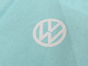 Detské obliečky AUTO VW modro-sivé Rozmer obliečky: 80 x 80 cm | 135 x 200 cm