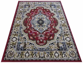 Červené koberce s orientálnym vzorom Šírka: 100 cm | Dĺžka: 190 cm
