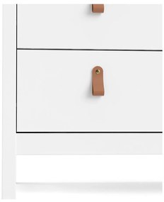 Biela vysoká komoda 82x99 cm Madrid – Tvilum