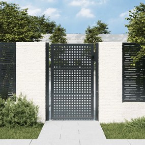Záhradná brána antracitová 105x175 cm oceľ 154561