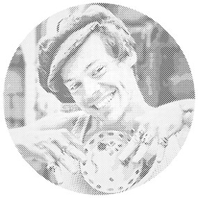 Gario Bodkovanie Harry Styles 19 Rozmery: 80 x 80 cm, Rámovanie: Iba zrolované plátno, Farba bodiek: Červená