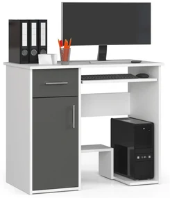 PC stolík Jaloms (biela + sivá). Vlastná spoľahlivá doprava až k Vám domov. 1070836