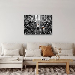 Obraz výťahu v budove (70x50 cm)
