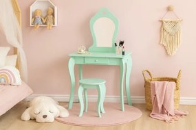 Detský toaletný stolík FAIRY DREAM mätový PHO3549