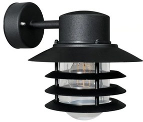 Nordlux - Vonkajšie nástenné svietidlo VEJERS 1xE27/60W/230V IP54 čierna