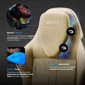 Herné Kreslo Diablo X.One Prime Normal Size Broken Gold