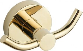 Mexen Remo, držiak na uteráky, 2-háčik, zlatá lesklá, 70507352-50