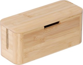Bambusová káblová krabica RD52398, hnedá