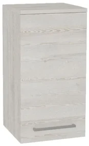 Mereo, Mereo Bino kúpeľňová skrinka horná 63 cm, ľavá, Multidecor, White Loft Pine, MER-CN695WLP1