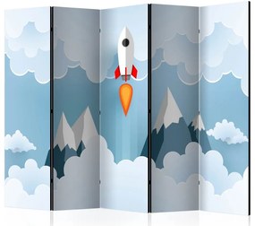 Artgeist Paraván - Rocket in the Clouds [Room Dividers]