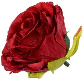 umelý kvet HLAVA RUŽA Červená 6cm