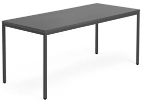 Kancelársky pracovný stôl QBUS, 1800x800 mm, čierna/čierna