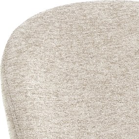 FIORA Béžové (tkanina Apia 453)/čierny rám - MODERNÁ ČALÚNENÁ STOLIČKA DO OBÝVAČKY/ JEDÁLNE LOFT