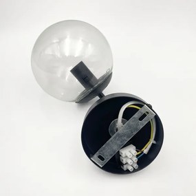 Brilagi - Nástenná lampa MALIVA 1xE14/15W/230V čierna/číra