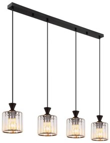 Globo 15742-4 - Luster na lanku JORDANA 4xE27/60W/230V čierna