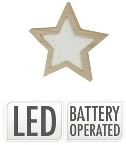 Svietiaca LED dekorácia Star shape 10 LED, 15 x 15 x 2,5 cm