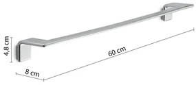 GEDY A9216013 Il Giglio držiak uterákov 60 x 8 cm, chróm