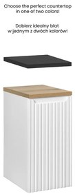 Závěsná koupelnová skříňka Nova White 81-30-1D bílá