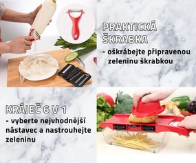 B2B Strúhadlo na zeleninu 6 v 1