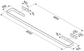 Vešiak na uteráky AM.PM Func A8F346422 čierny