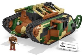 COBI 2993 Great War Britský tank MARK I (Male) C.19. 1:35