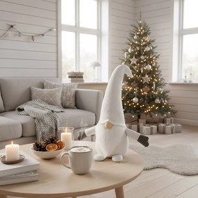 Vánoční skřítek ELF 045 - 35 cm bílý