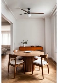 FARO 34276-11L - Stropný ventilátor KLIM L 1xE27/15W/230V orech/čierna + DO