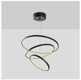 Čierne LED závesné svietidlo ø 50 cm Simit – Opviq lights