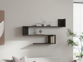 Polica Bupoda (antracit) . Akcia -10%. Vlastná spoľahlivá doprava až k Vám domov. 1095934