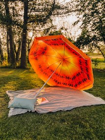 Oranžovo-červený slnečník GLEAM 180 cm