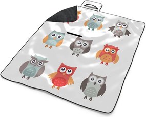 Sablio Plážová deka Sovy 2: 200x140 cm