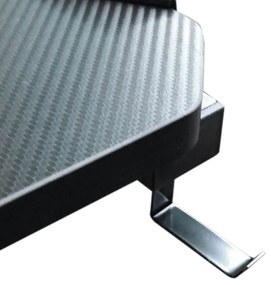 Profesionálny herný stôl s karbónovým povrchom, s LED osvetlením