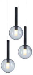 Luster na lanku NIKO 3xG9/9W/230V čierna