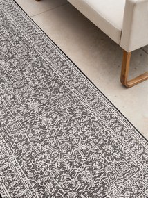 NORTHRUGS, Behúň Duet Kona 106248 Black/White - na von aj na doma, 80x250, čiernobiela, chodba / predsieň